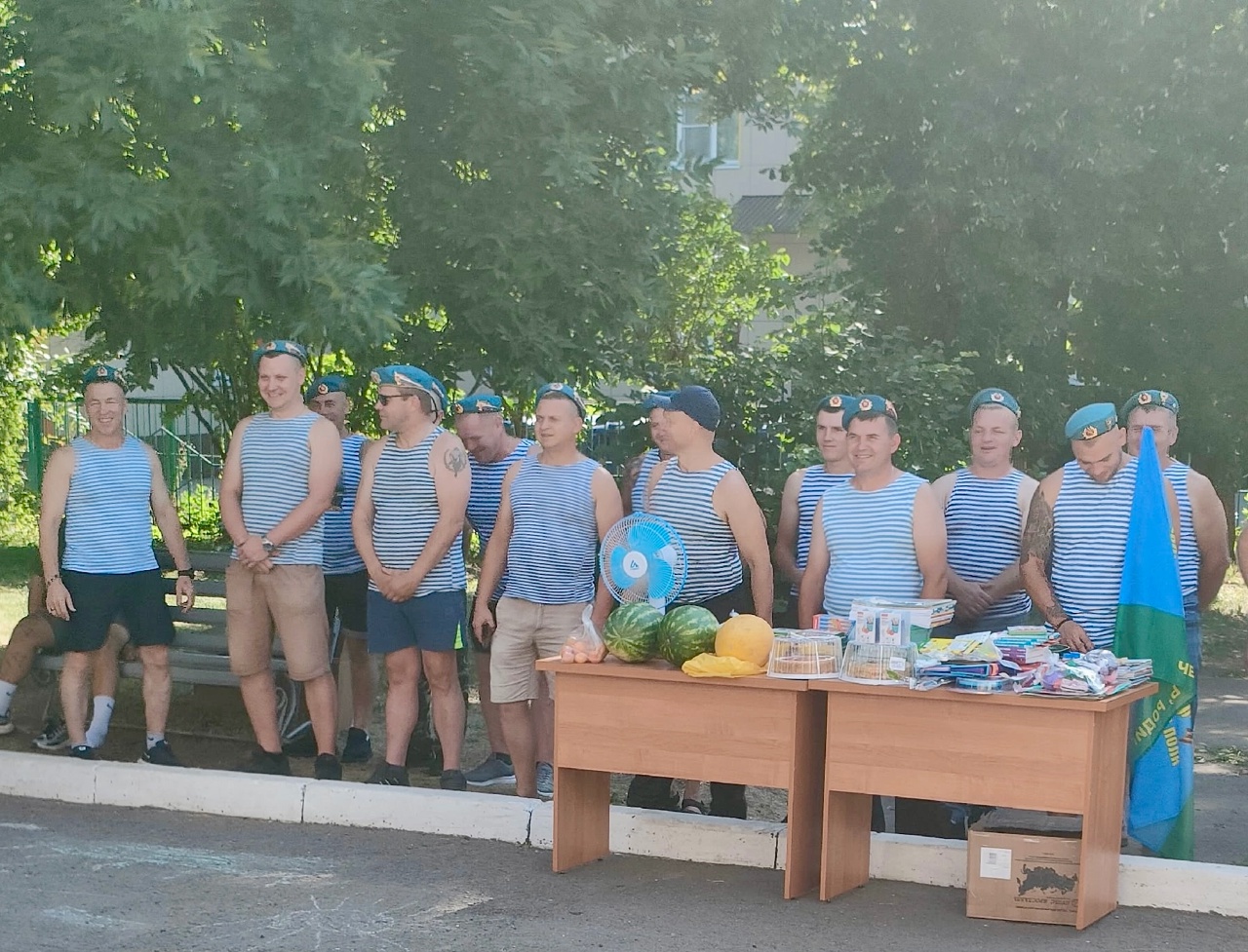 ГОЛУБЫЕ БЕРЕТЫ У НАС В ГОСТЯХ!